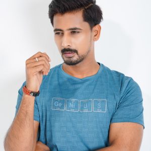 GENIUS AOP T-Shirt - Sky Blue